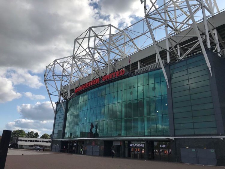 Old Trafford Manchester united - toneel van een vatsgoedbeurs